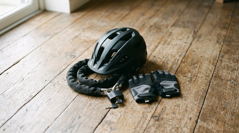 Frau mit E-Bike auf einer Bank am Meer — Fahrrad- und E-Bike-Versicherung gegen Diebstahl und Sturzschäden