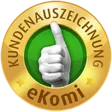 eKomi Gold Seal — 4,8 von 5 Sternen